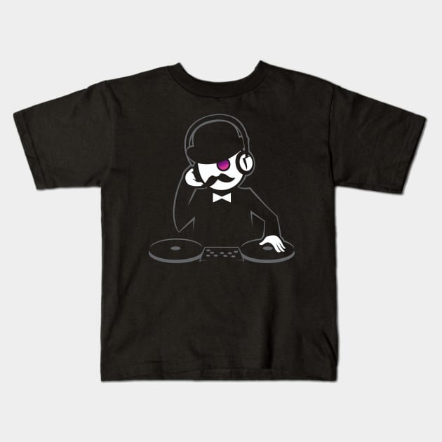 Hipster DJ 2 Kids T-Shirt by Malchev